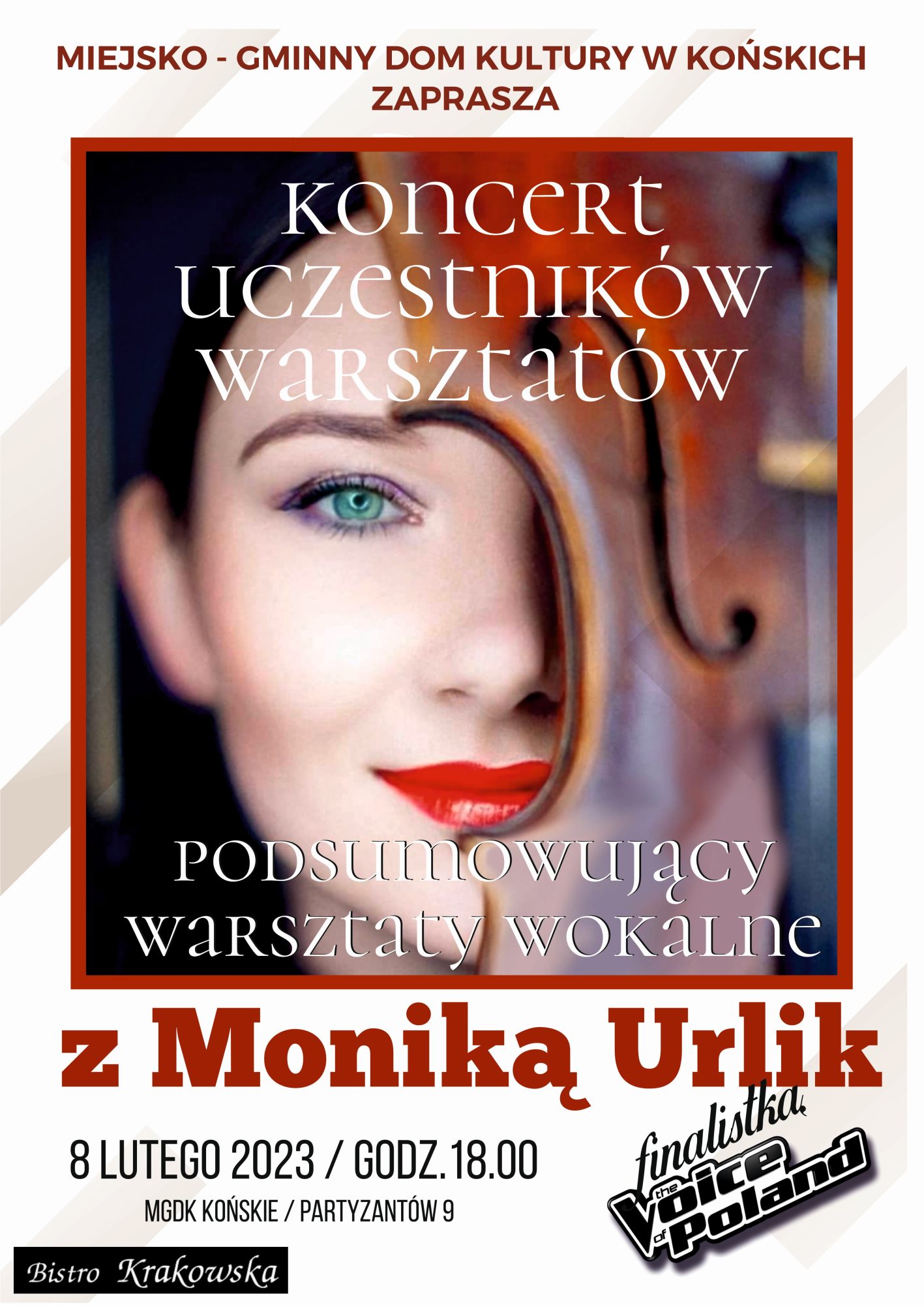 Warsztaty Monika Urlik koncert plakat