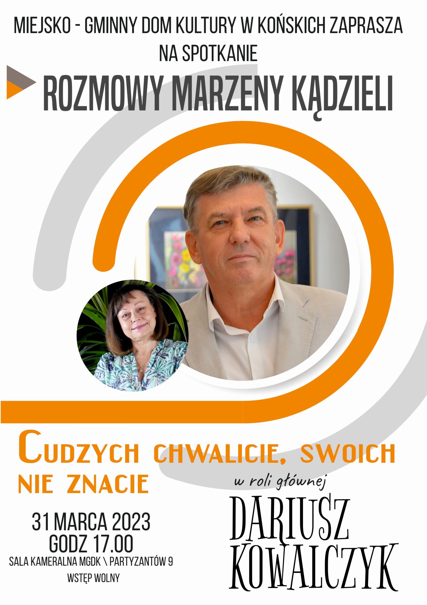 Dariusz Kowalczyk spotkanie plakat